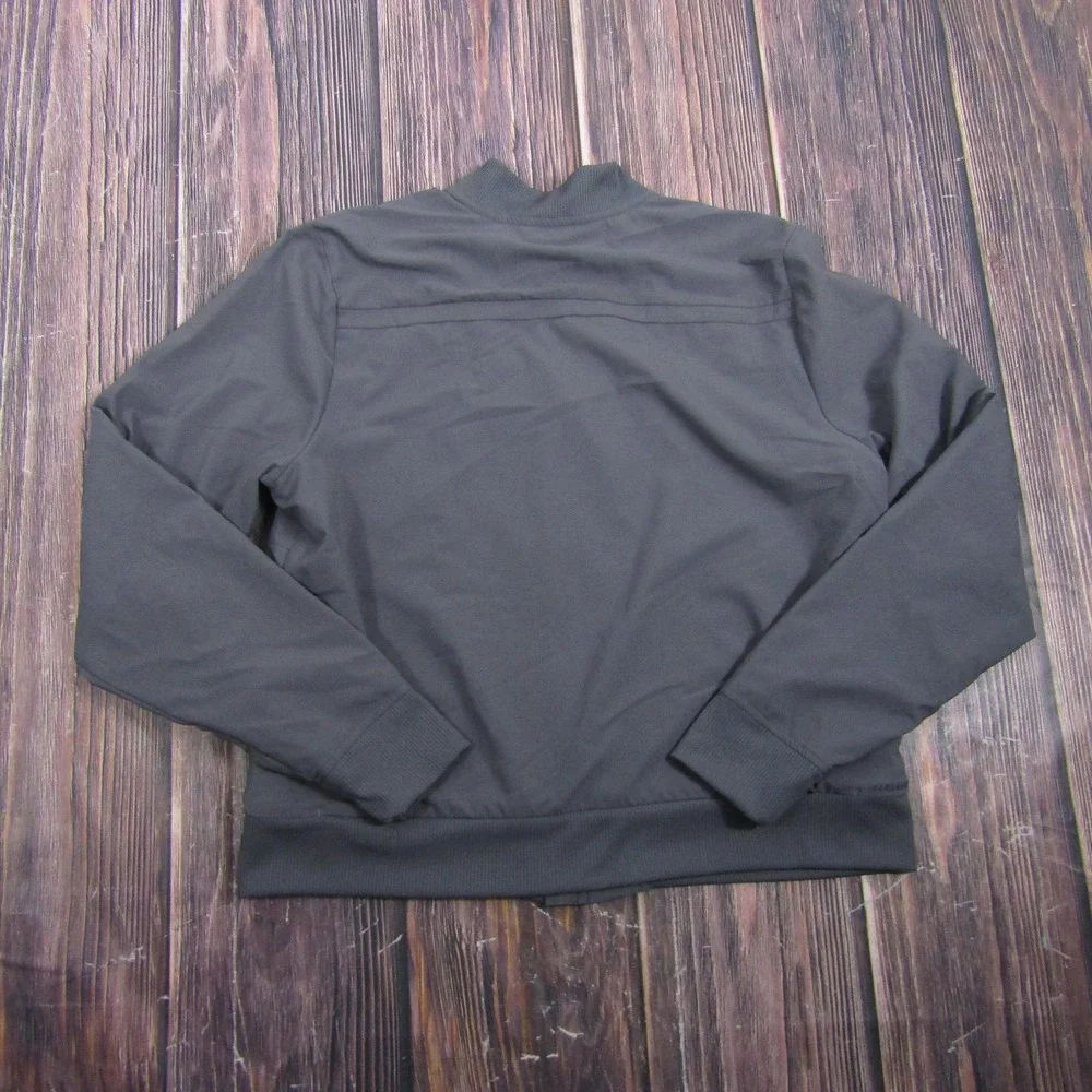 Adidas Utah Valley Track Jacket Mens M Gray Full Zip Wolverines Running Athletic